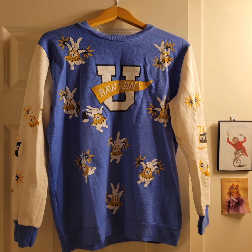 Vintage Bunny Cheerleader Sweatshirt